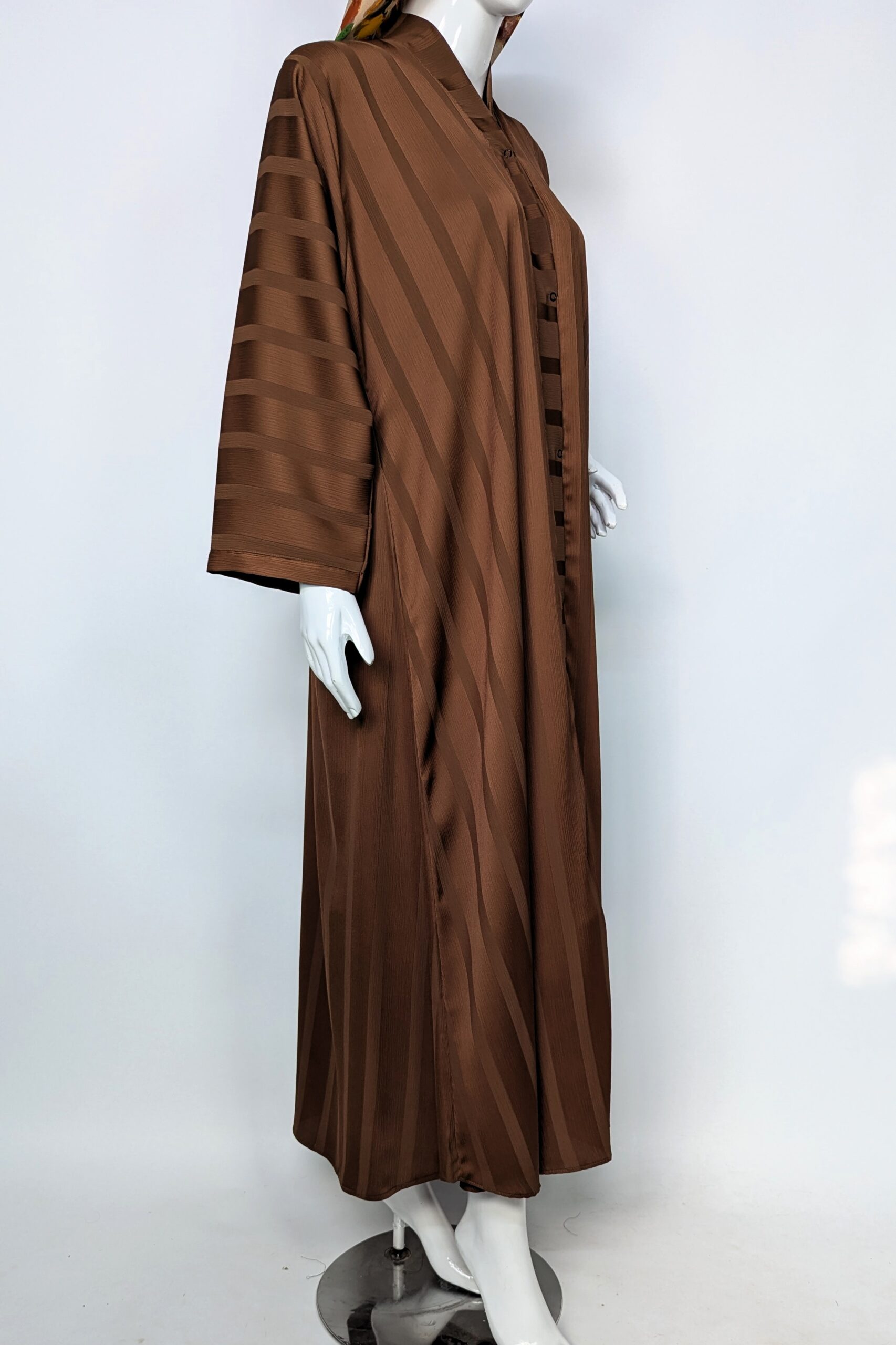 Soft Cascade Zoom Abaya - copper - Image 3