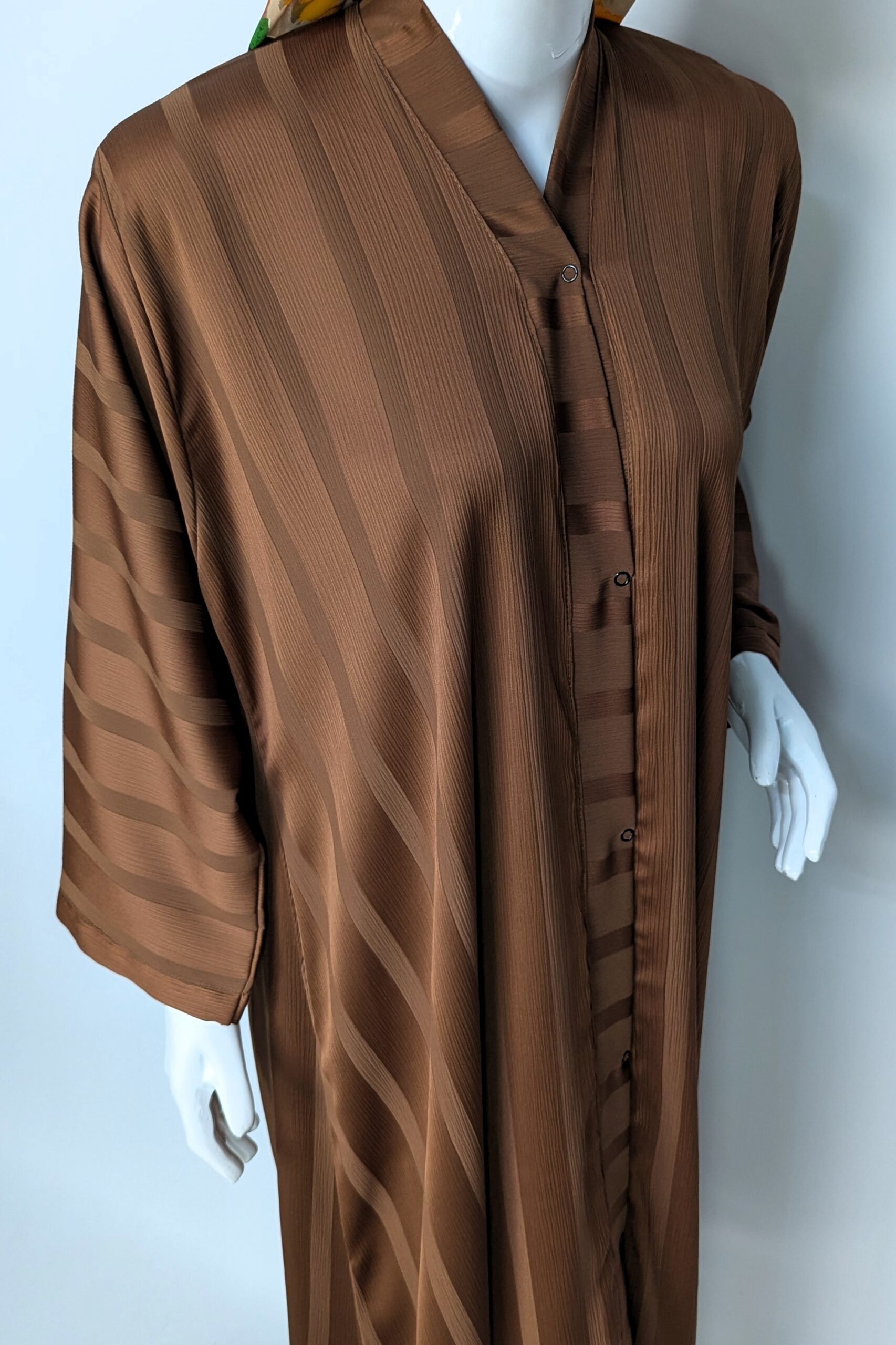 Soft Cascade Zoom Abaya - copper - Image 4
