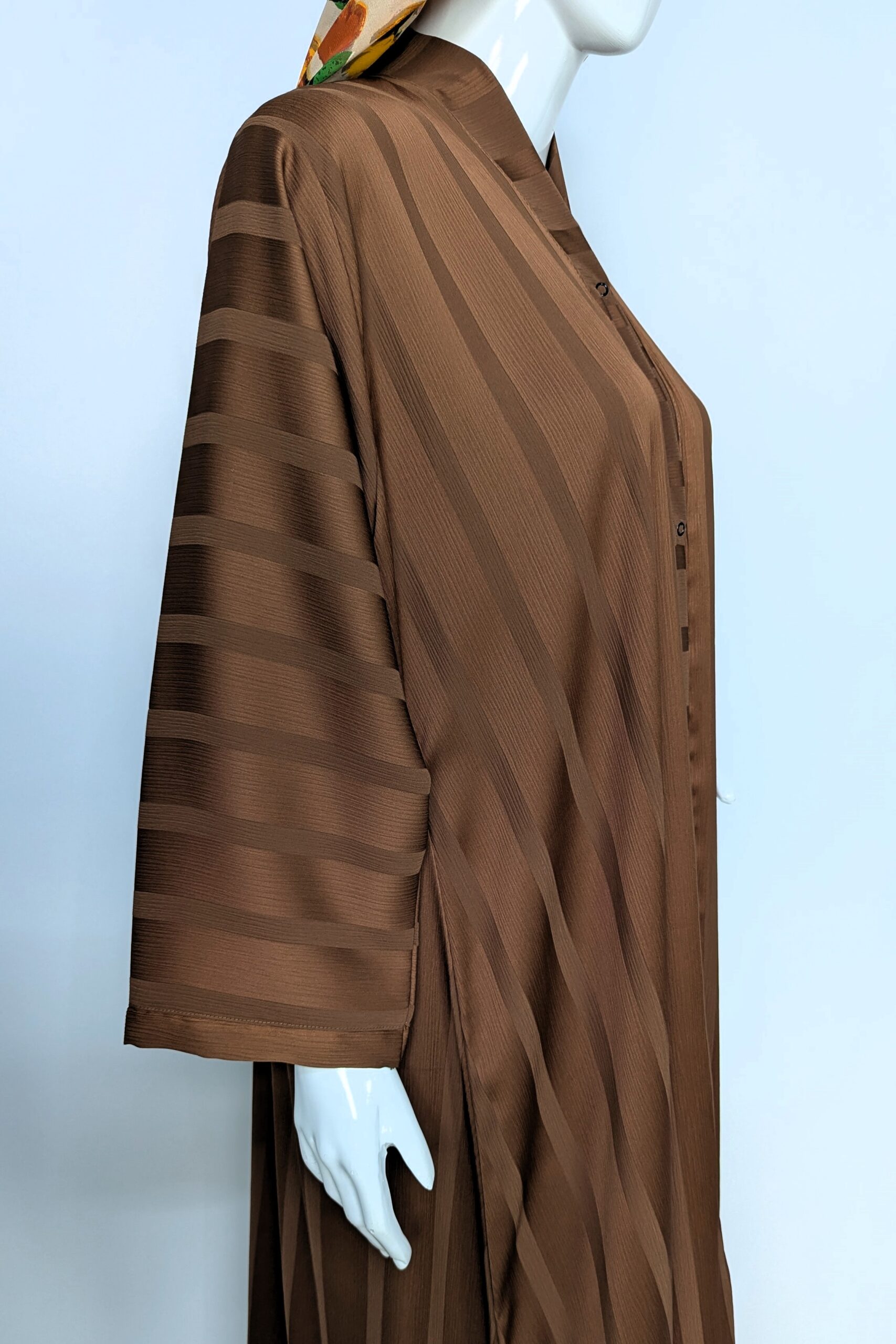 Soft Cascade Zoom Abaya - copper - Image 2