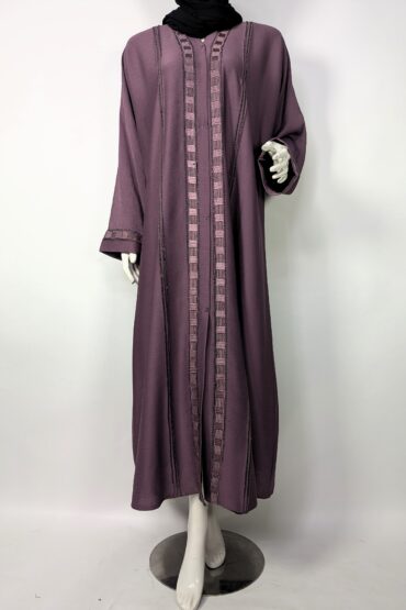 Majestic Mauve- Front Open and embroidery - voilet