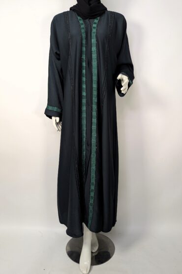 Majestic Mauve- Front Open and embroidery - green